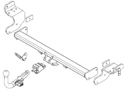 KIA  MAGENTIS (GE)  Saloon  BMA towbar, Wiring Harness Included