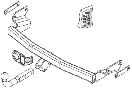 JEEP PATRIOT (MK74)  Brink swan neck (fixed)  Wiring Harness Included