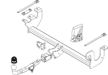 SUZUKI JIMNY (SN)  Detachable towbar  Wiring Harness Included
