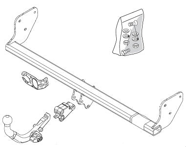 KIA PRO CEE D (ED)  Detachable towbar  Wiring Harness Included