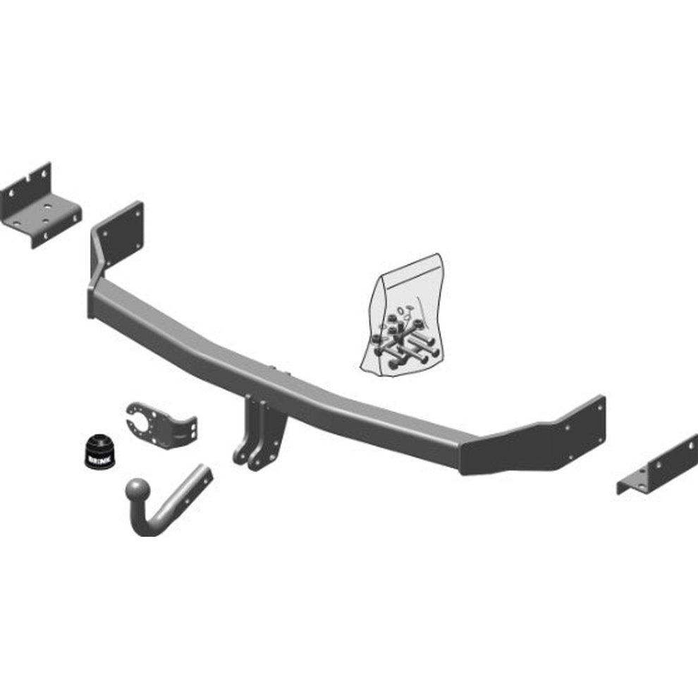 Hyundai Santa Fe II (Cm) Brink Swan Neck (Fixed) Wiring Harness Included (2005-2012)