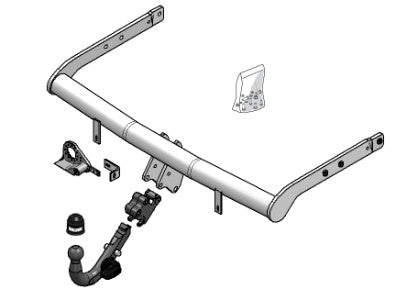 VW SHARAN (7M8, 7M9, 7M6)  Detachable towbar  Wiring Harness Included