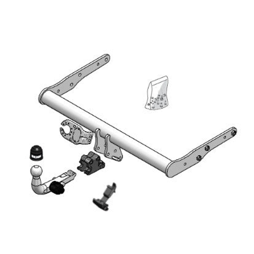 VW Transporter Box / Bus (T5,T6) Detachable Towbar Wiring Harness Included (2003-2025)