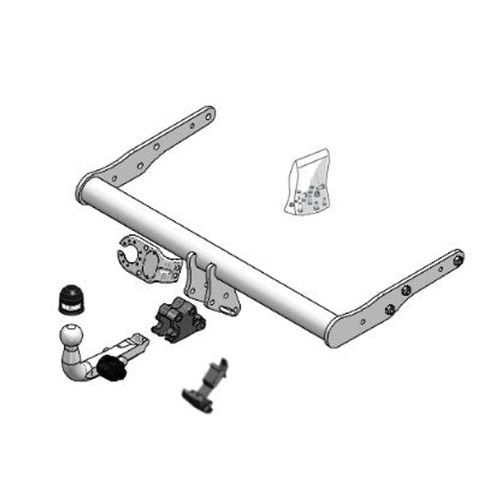 VW Transporter Box / Bus (T5,T6) Detachable Towbar Wiring Harness Included (2003-2025)
