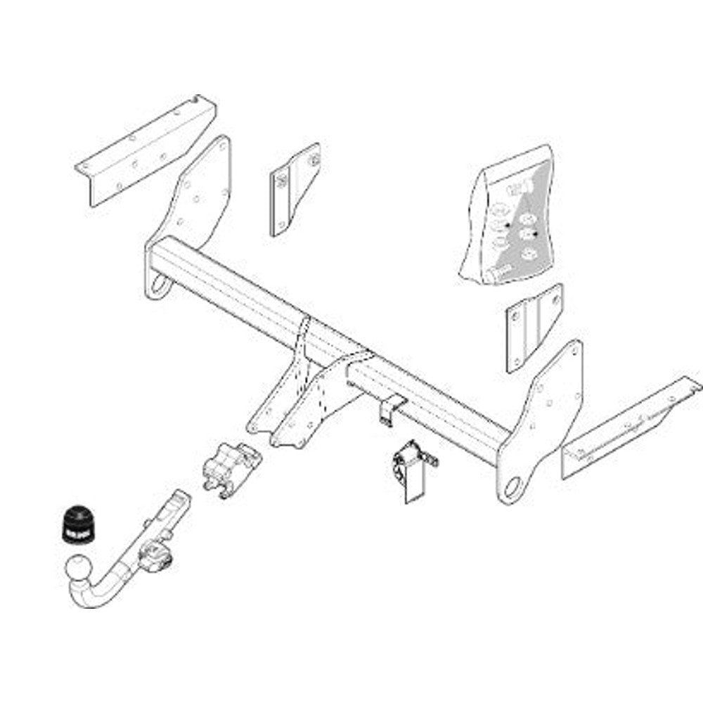 Mitsubishi Pajero IV (V8_W, V9_W) Detachable Towbar Wiring Harness Included (2006-2021)