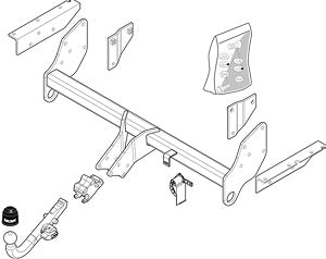 MITSUBISHI PAJERO IV (V8_W, V9_W)  Detachable towbar  Wiring Harness Included