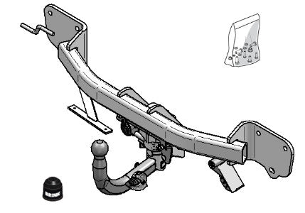 BMW 3 (E90)  Retractable towbar  Wiring Harness Included