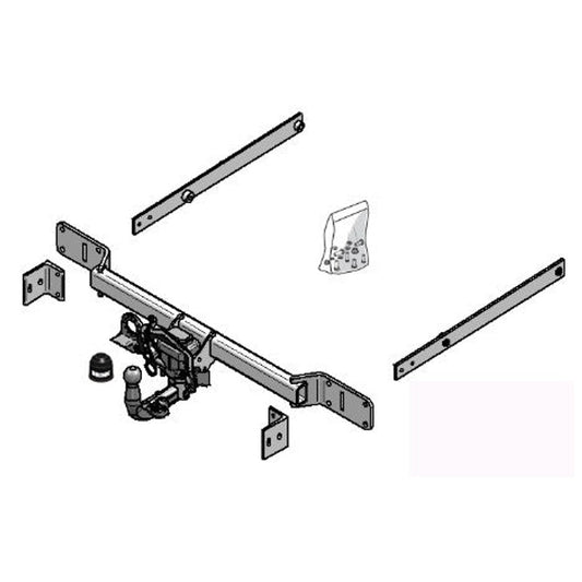 Mercedes-Benz C-Class T-Model (S204) Retractable Towbar Plug n Play Wiring Harness Included (2008-2014)