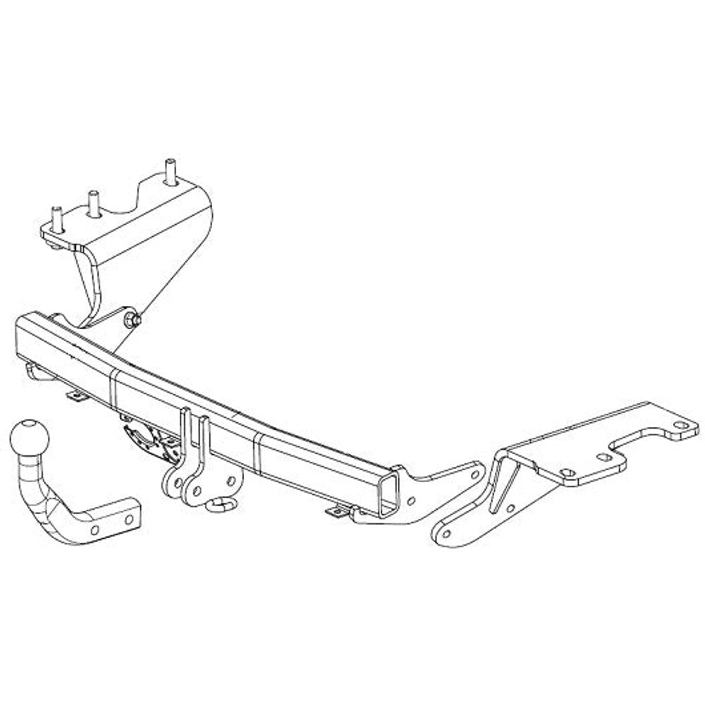 Toyota Corolla Verso Brink Swan Neck (Fixed) Wiring Harness Included (2010-2016)
