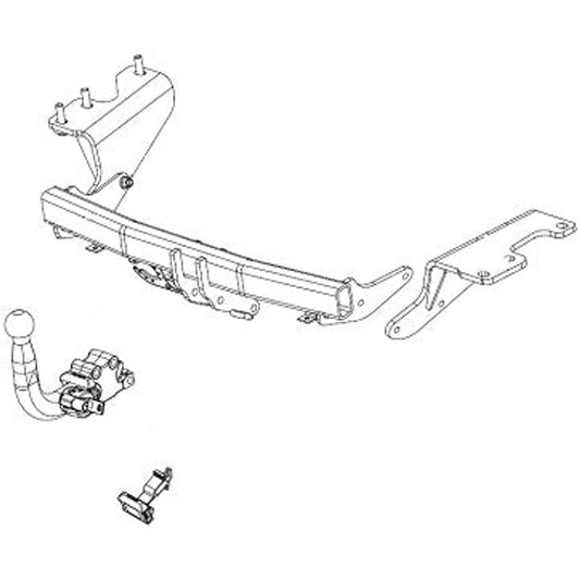 Toyota Corolla Verso Detachable Towbar Wiring Harness Included (2010-2016)