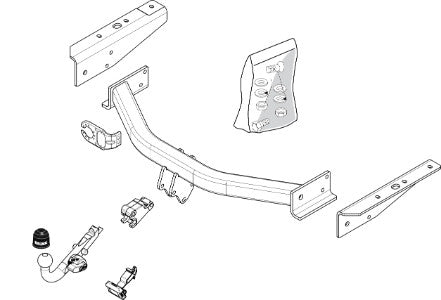 DODGE NITRO  Detachable towbar  Wiring Harness Included