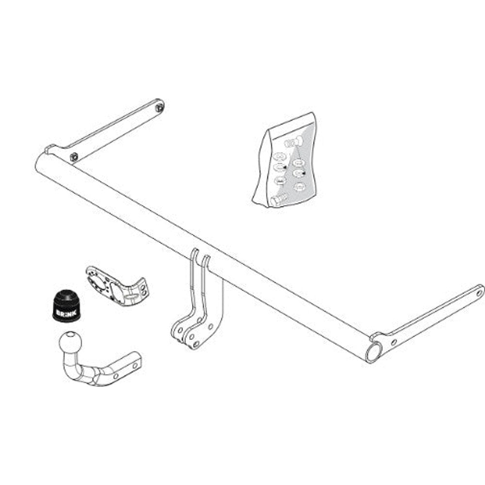 Mazda 2 (De) Brink Swan Neck (Fixed) Wiring Harness Included (2007-2015)