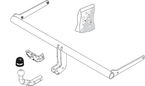 MAZDA 2 (DE)  Brink swan neck (fixed)  Wiring Harness Included