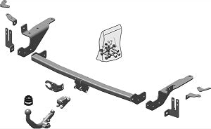 TOYOTA RAV 4 III (_A3_)  Detachable towbar  Wiring Harness Included