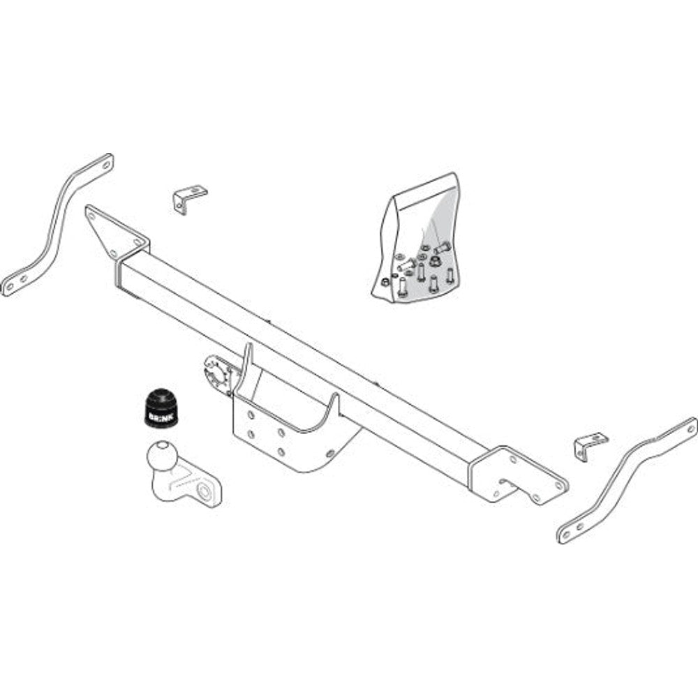 Fiat Ducato Bus / Box / Platform/Chassis (250_, 290_) Flanged Ball Towbar Wiring Harness Included (2006-Current)