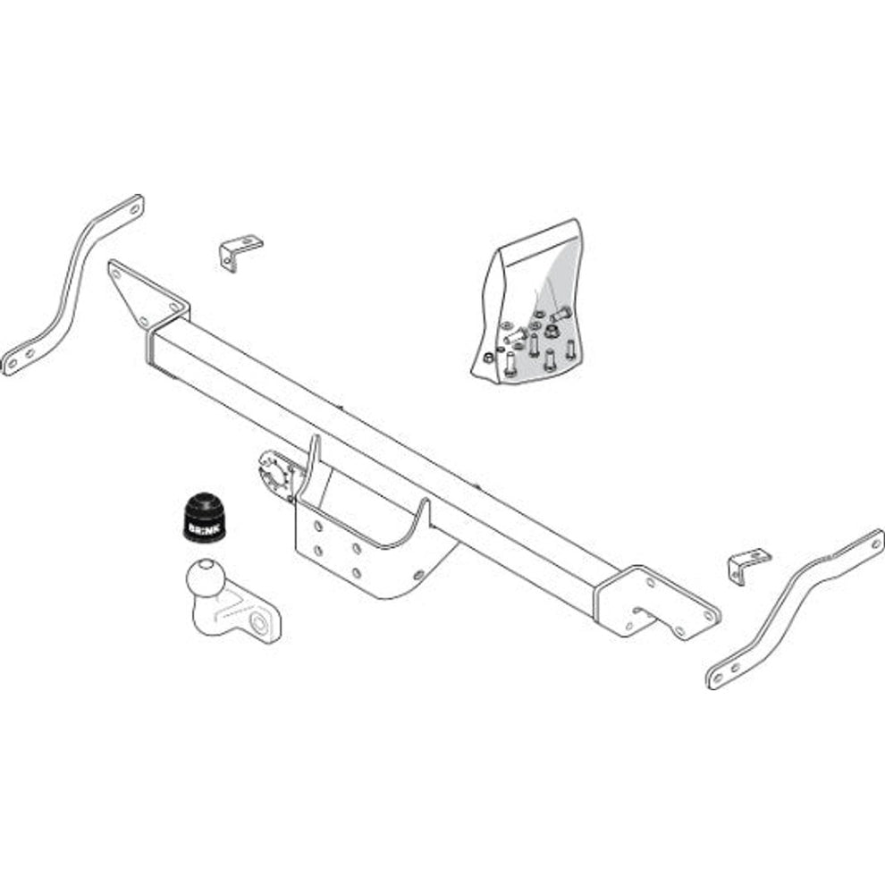 Fiat Ducato Bus / Box / Platform/Chassis (250_, 290_) Flanged Ball Towbar Wiring Harness Included (2006-Current)