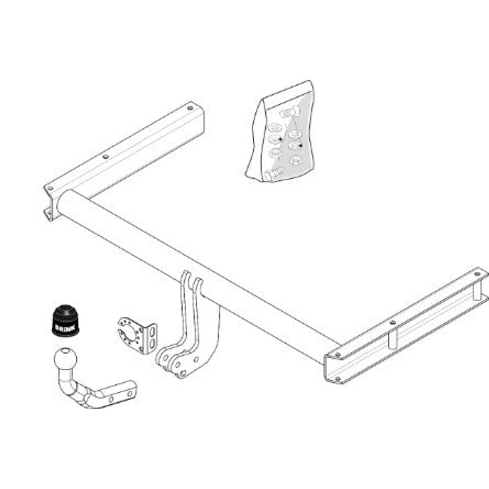 Audi A5 Sportback (8TA) Brink Swan Neck (Fixed) Wiring Harness Included (2009-2017)