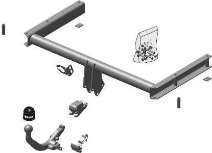 AUDI A5 Convertible (8F7)  Detachable towbar  Wiring Harness Included