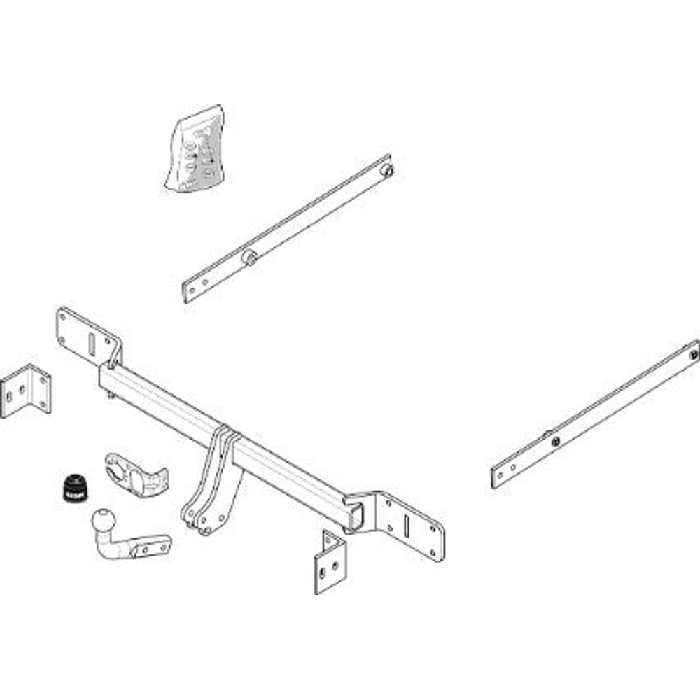Mercedes-Benz C-Class T-Model (S204) Brink Swan Neck (Fixed) Plug n Play Wiring Harness Included (2008-2014)