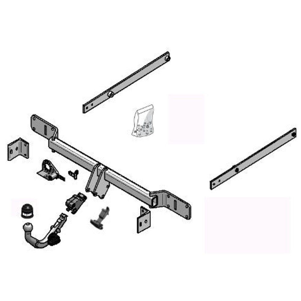 Mercedes-Benz C-Class T-Model (S204) Detachable Towbar Plug n Play Wiring Harness Included (2008-2014)