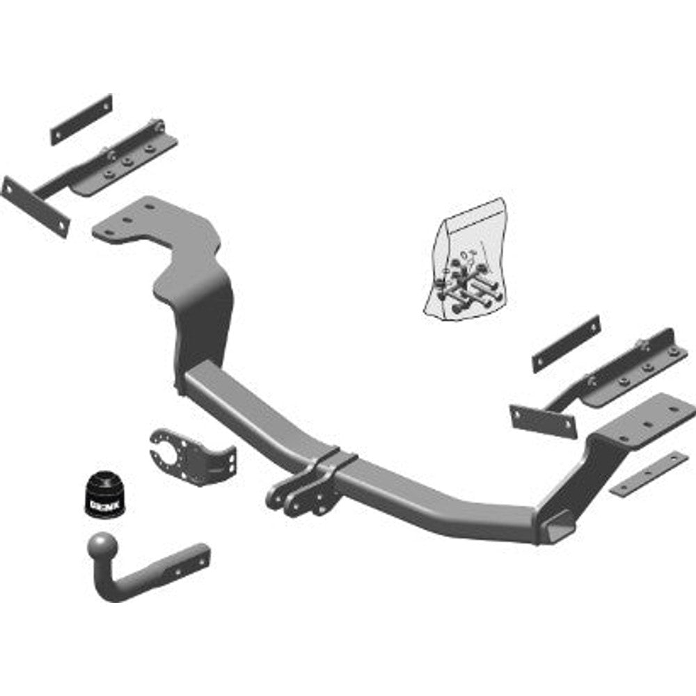 Nissan X-Trail (T31) Brink Swan Neck (Fixed) Wiring Harness Included (2007-2014)