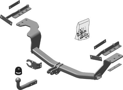 NISSAN X-TRAIL (T31)  Brink swan neck (fixed)  Wiring Harness Included