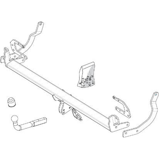 Peugeot 407 Sw (6E_) Brink Swan Neck (Fixed) Wiring Harness Included (2004-2010)