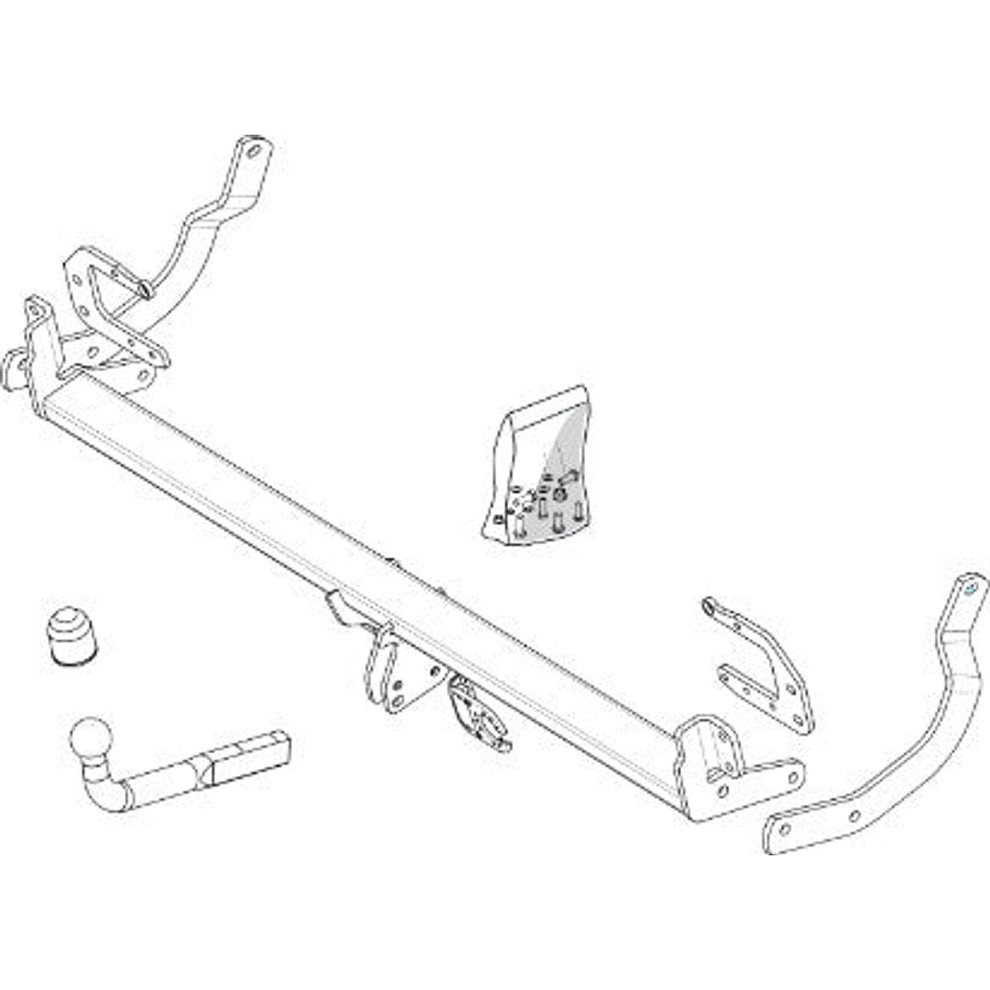 Peugeot 407 Sw (6E_) Brink Swan Neck (Fixed) Wiring Harness Included (2004-2010)