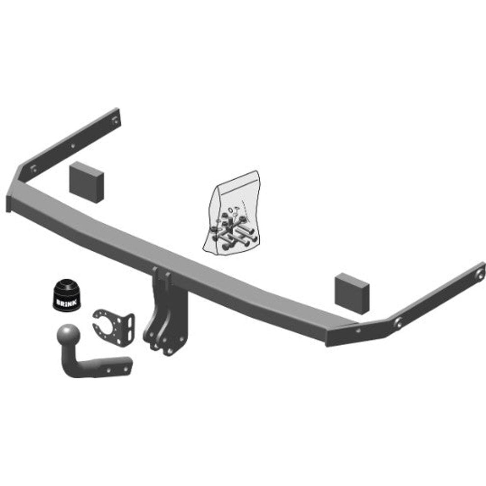 Ford Fiesta VI Brink Swan Neck (Fixed) Wiring Harness Included (2008-2017)