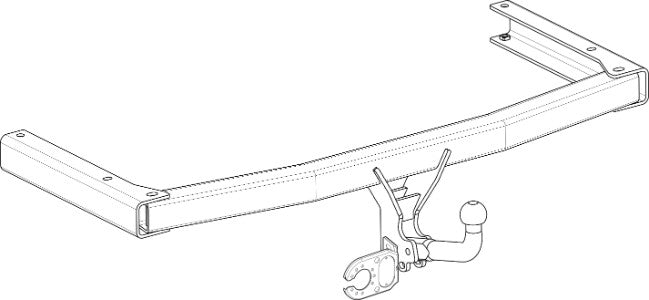 AUDI A6 (4F2, C6)  Brink swan neck (fixed)  Wiring Harness Included