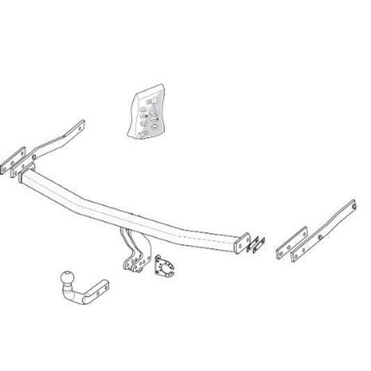 Renault Grand Scenic II (JM0/1_) Brink Swan Neck (Fixed) Wiring Harness Included (2004-Current)