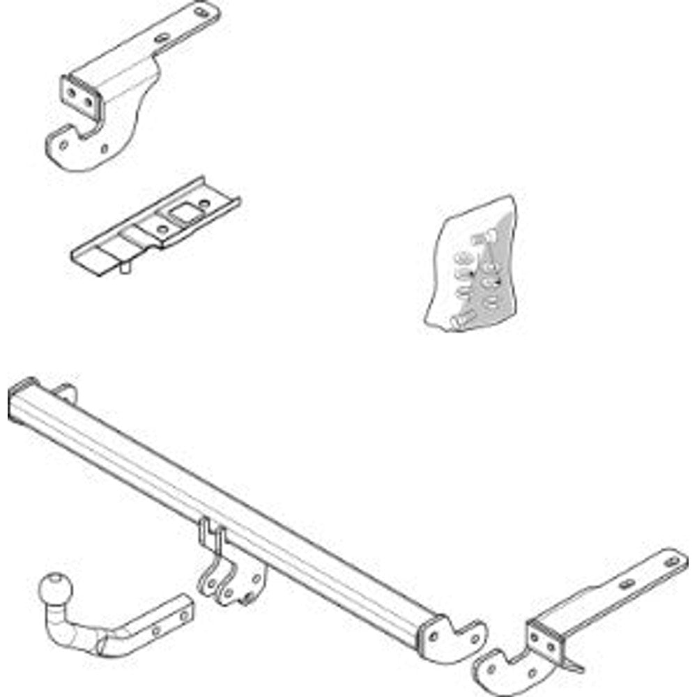 Peugeot 308 (4A_, 4C_) Brink Swan Neck (Fixed) Wiring Harness Included (2007-2011)