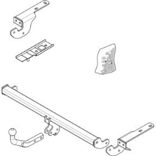 Peugeot 308 (4A_, 4C_) Brink Swan Neck (Fixed) Wiring Harness Included (2007-2011)