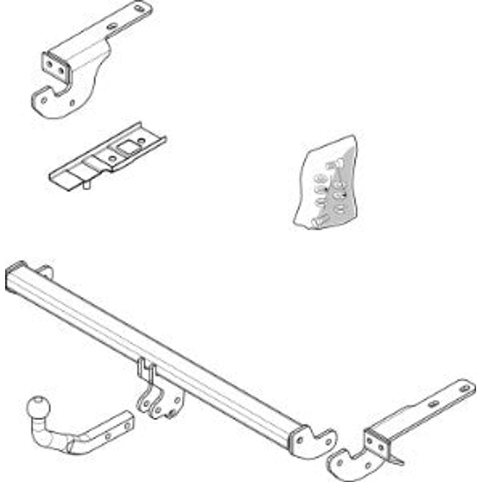 Peugeot 308 (4A_, 4C_) Brink Swan Neck (Fixed) Wiring Harness Included (2007-2011)