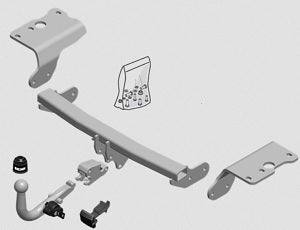 TOYOTA AURIS (_E15_)  Detachable towbar  Wiring Harness Included