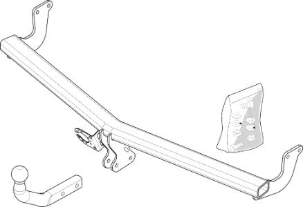 CITROËN C3 II  Brink swan neck (fixed)  Wiring Harness Included