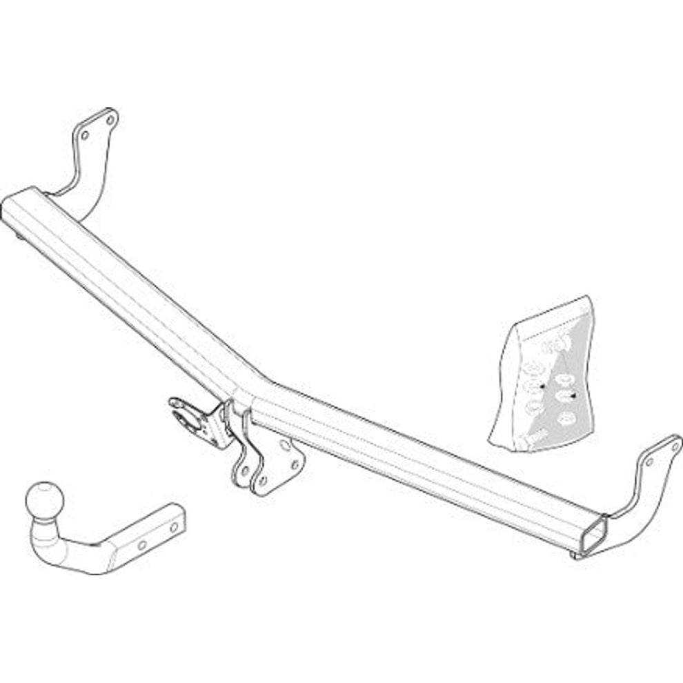 Citroen DS3 Brink Swan Neck (Fixed) Wiring Harness Included (2009-2015)