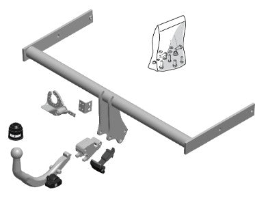 VW POLO (6R, 6C)  Detachable towbar  Wiring Harness Included