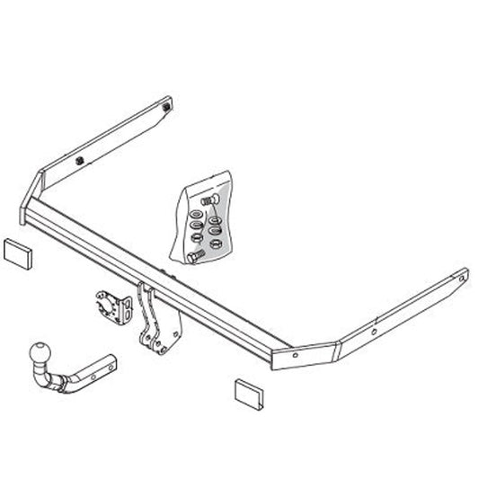 Ford Focus III Brink Swan Neck (Fixed) Wiring Harness Included (2010-2018)