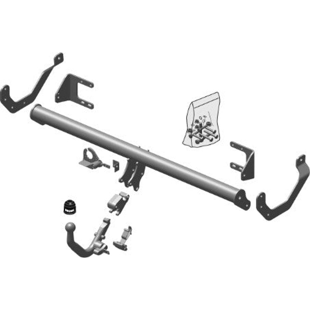 Peugeot 508 Detachable Towbar Wiring Harness Included (2010-Current)