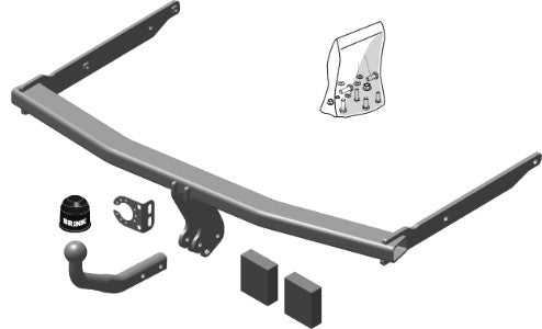 FORD FOCUS II Saloon (DB_)  Brink swan neck (fixed)  Wiring Harness Included