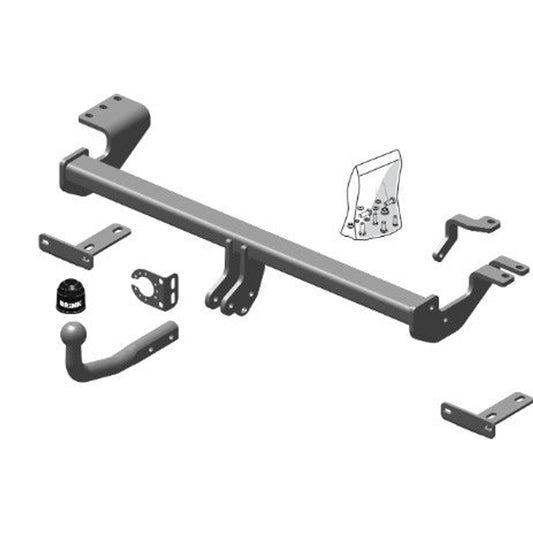 Ssangyong Korando (Ck) Brink Swan Neck (Fixed) Wiring Harness Included (2010-Current)