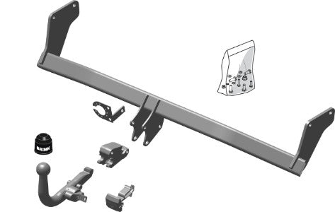 KIA RIO III (UB)  Detachable towbar  Wiring Harness Included