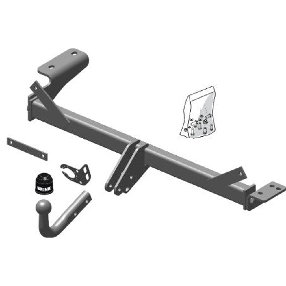Land Rover Range Rover Evoque (L538) Brink Swan Neck (Fixed) Wiring Harness Included (2011-2013)