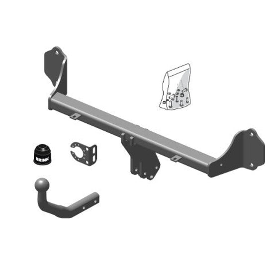BMW 3 (F30, F80) Brink Swan Neck (Fixed) Wiring Harness Included (2011-2018)