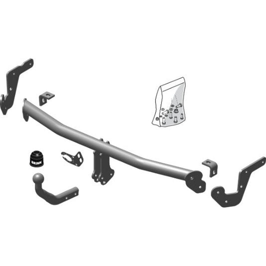 Citroen C3 III (Sx) Brink Swan Neck (Fixed) Wiring Harness Included (2016-2023)