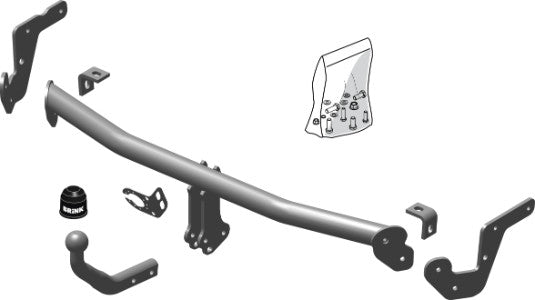 CITROËN C3 III (SX)  Brink swan neck (fixed)  Wiring Harness Included