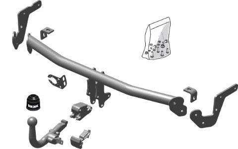PEUGEOT 208 (A9)  Detachable towbar  Wiring Harness Included