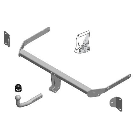 Ford B-Max (JK) Brink Swan Neck (Fixed) Wiring Harness Included (2012-Current)