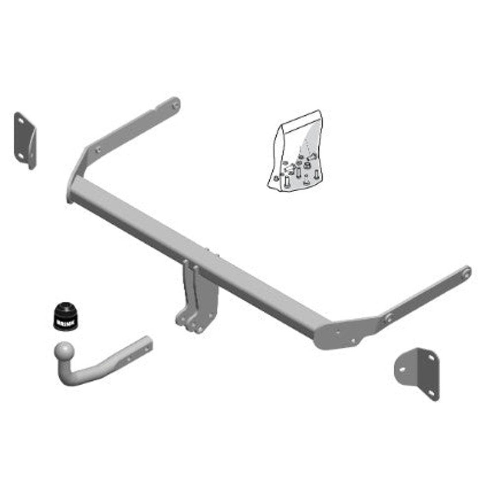 Ford B-Max (JK) Brink Swan Neck (Fixed) Wiring Harness Included (2012-Current)